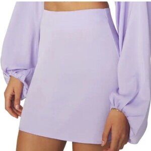 NWT WeWoreWhat REVOLVE Mini Slip Skirt Satin Charmeuse Heather Purple - Small